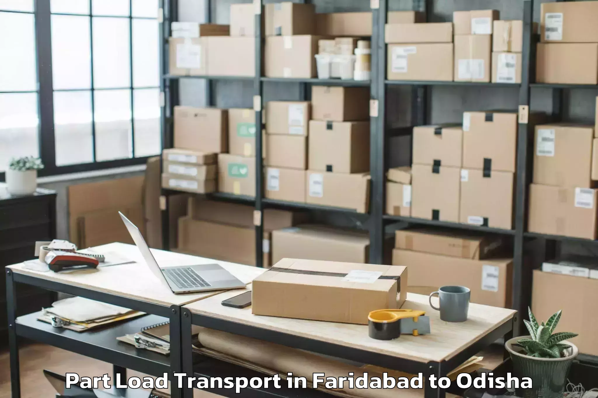 Efficient Faridabad to Kalunga Industrial Estate Part Load Transport